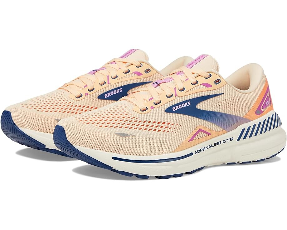 

Кроссовки Brooks Adrenaline GTS 23, цвет Apricot/Estate Blue/Orchid