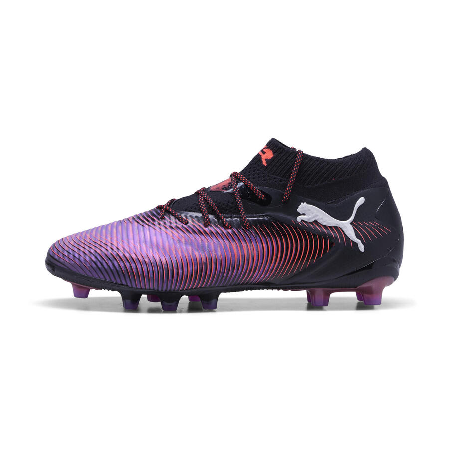 Футбольные бутсы FUTURE 8 ULTIMATE AG для взрослых PUMA, черные, белые, светящиеся, красные — фото 4