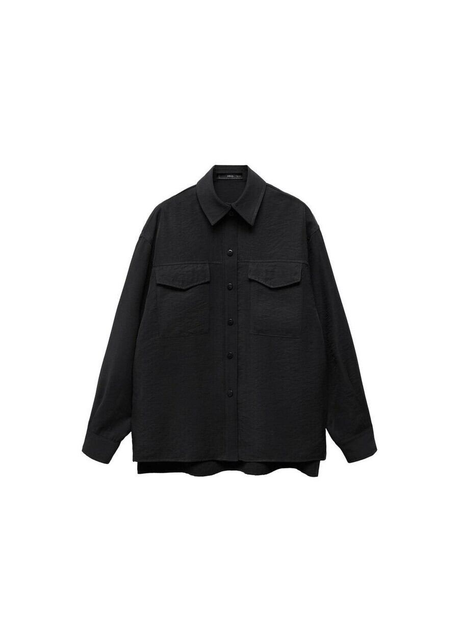 

Рубашка MANGO Blouse Perseo, черный