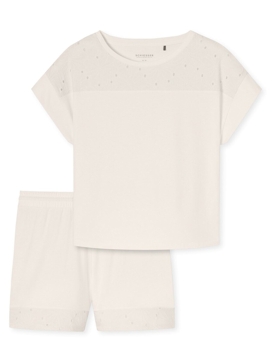 

Короткий пижамный комплект SCHIESSER Casual Nightwear, белый