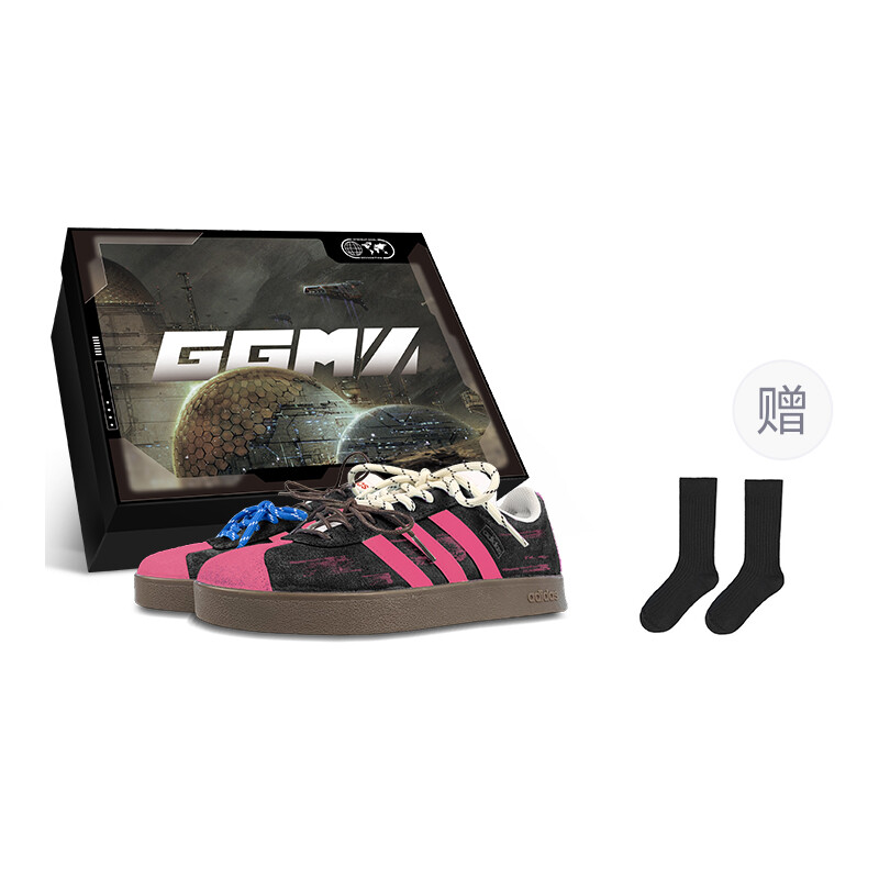 

Кроссовки adidas neo Skateboarding Shoes Unisex Low-top Black/pink, черный/розовый