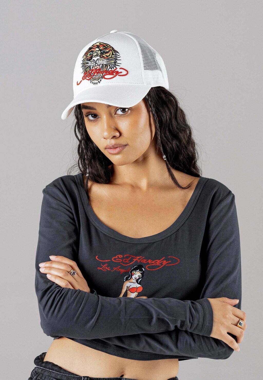 

Кепка Roar Twill Ed Hardy, цвет off white