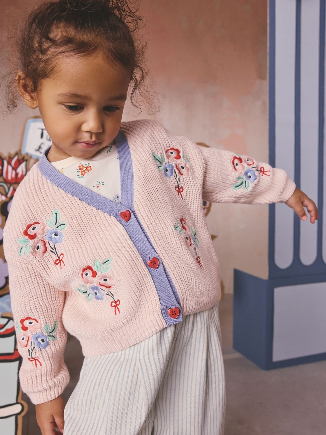 Next Кардиган 'Cath Kidston' в цвете приглушенный розовый — фото 4