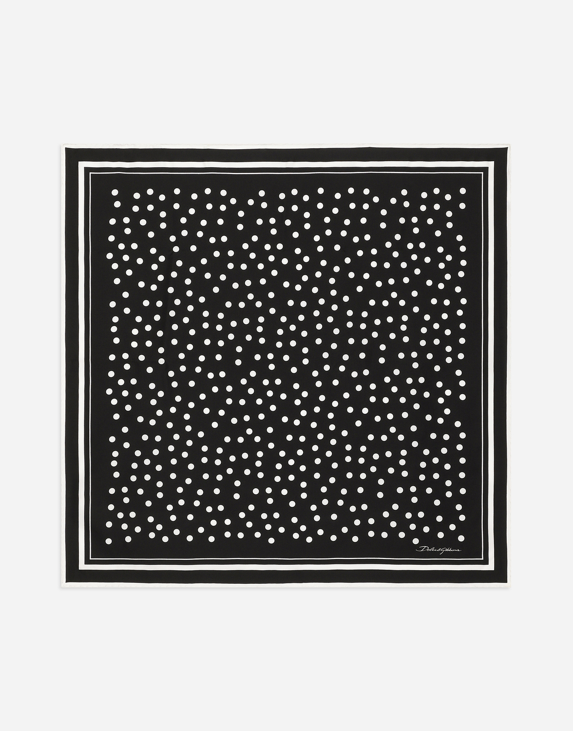 

Твиловый шарф в горошек (70x70) Dolce & Gabbana, принт