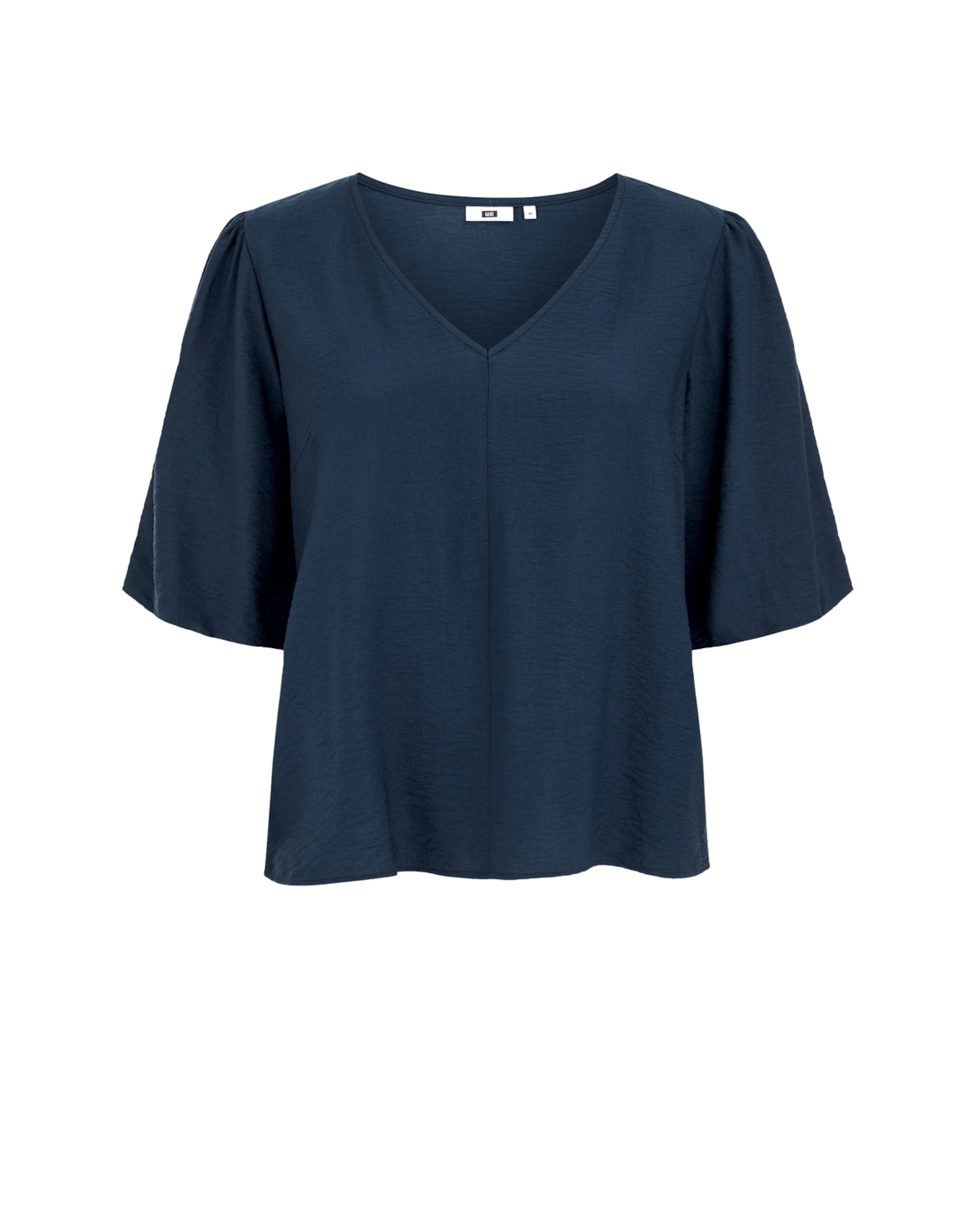 

WE Fashion Лонгслив в темно-синем цвете