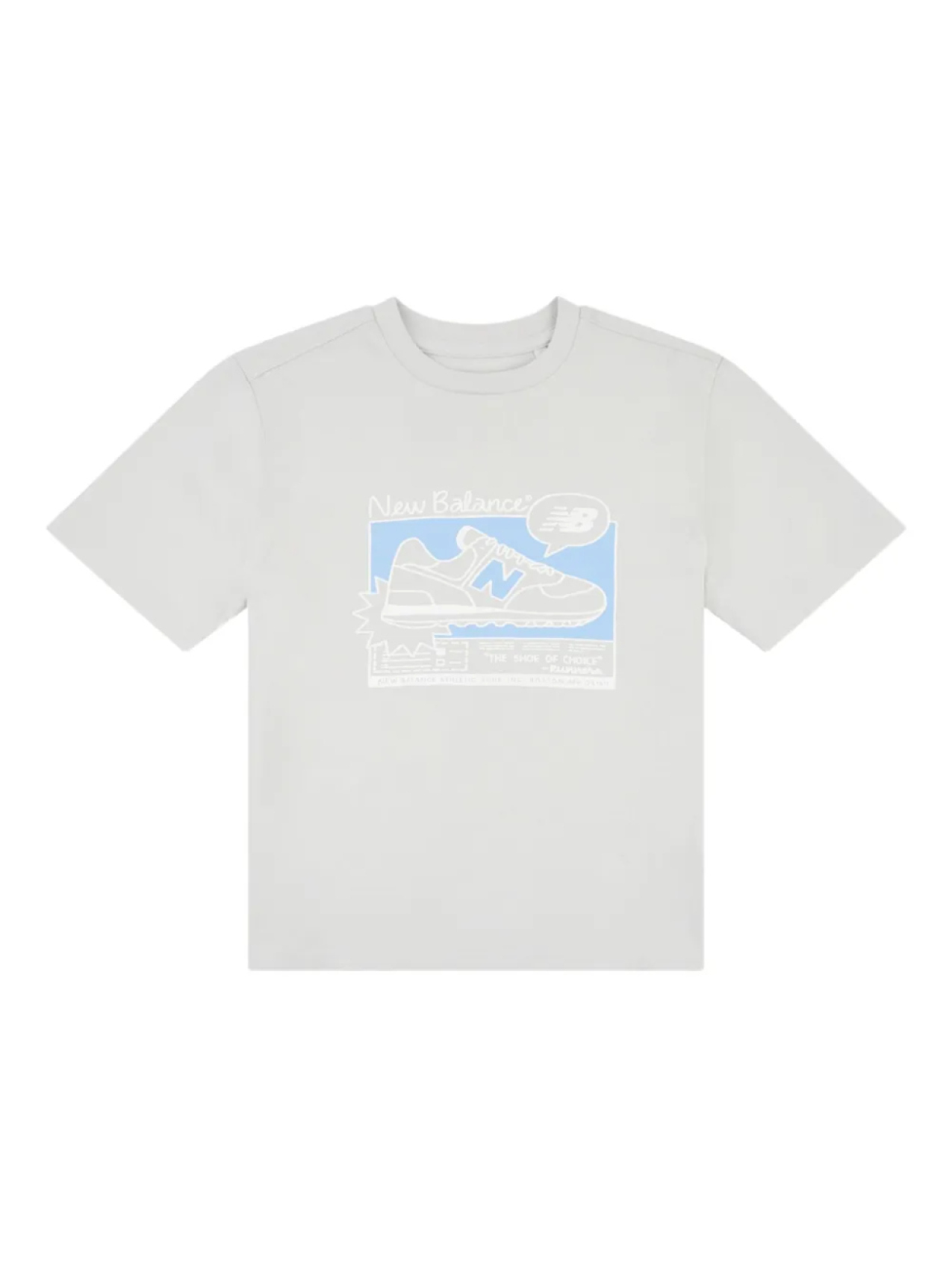 

Футболка с логотипом New Balance Kids, серый