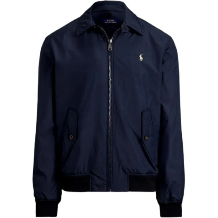 Куртка Polo Ralph Lauren с молнией и логотипом, темно-синяя