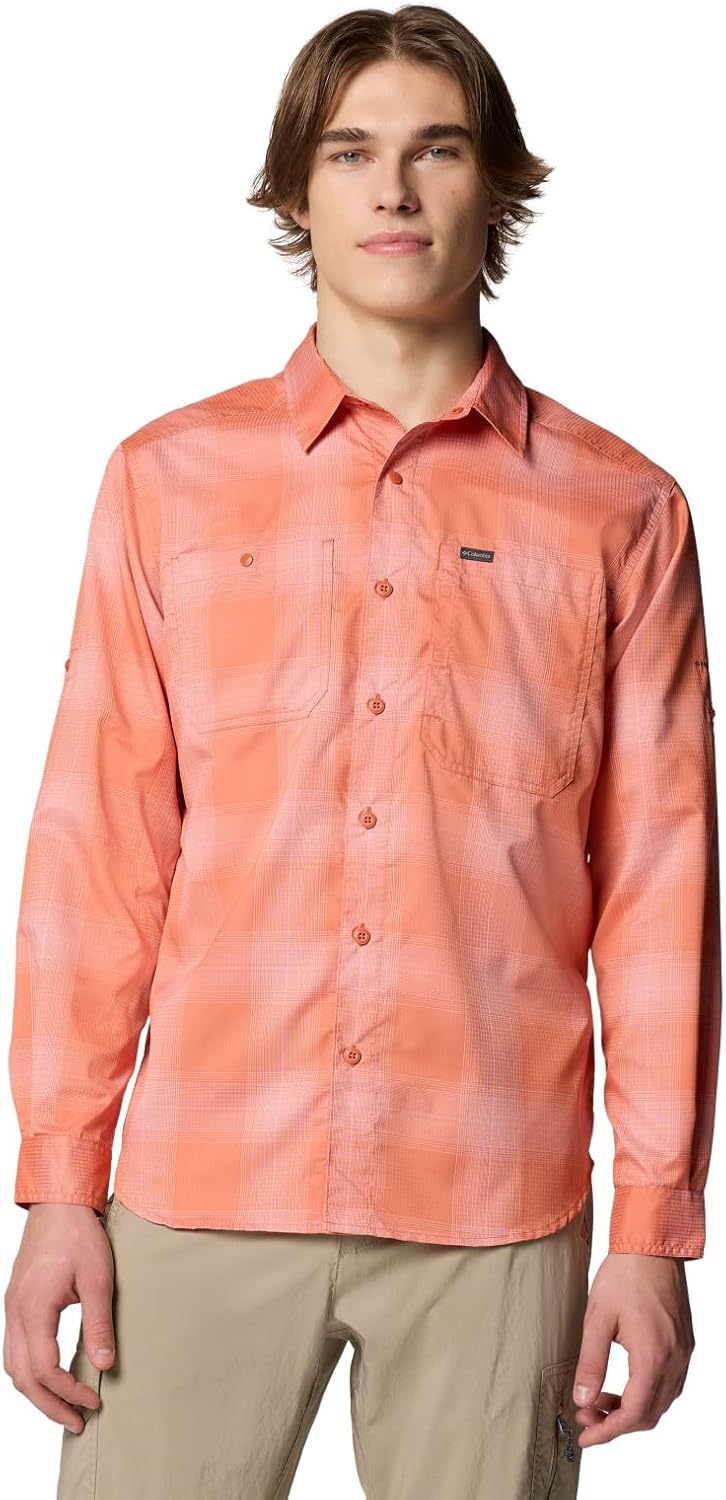 

Columbia мужская рубашка Silver Ridge Utility Lite Plaid с длинным рукавом, Tuscan Large Blur Check