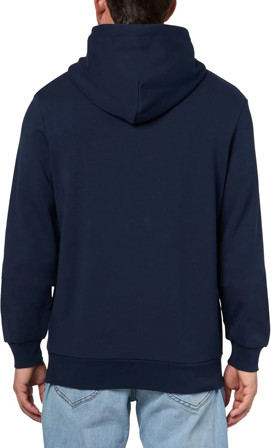 Мужская хлопковая флисовая толстовка Lacoste, темно-синий — фото 2