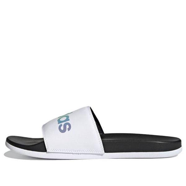 

Тапочки adilette comfort slide 'white multi' Adidas, белый