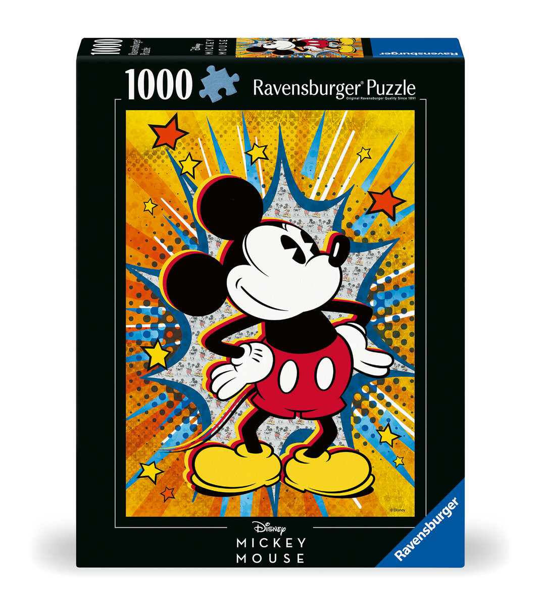 

2D пазл Ретро Микки Маус, 1000 деталей Ravensburger