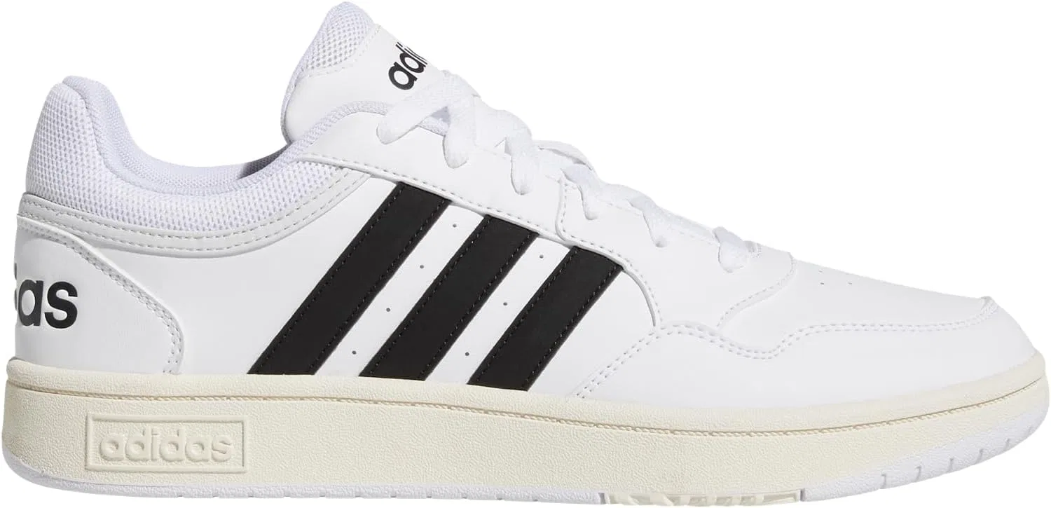 Мужские кроссовки Adidas Hoops 3.0 Low Classic Vintage, Ftwr White Core Black Chalk White — фото 4