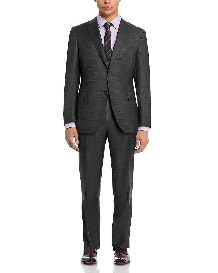 

Костюм классического кроя Canali Siena Sharkskin, серый