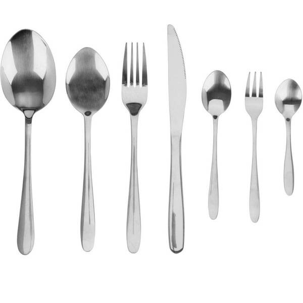 

Современный набор столовых приборов из нержавеющей стали. Excellent Houseware, серебряный