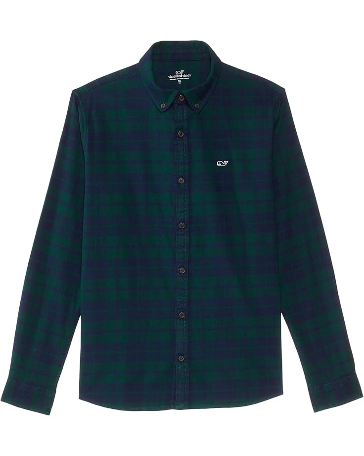 

Рубашка Vineyard Vines Plaid Flannel Shirt, цвет Charlgreen