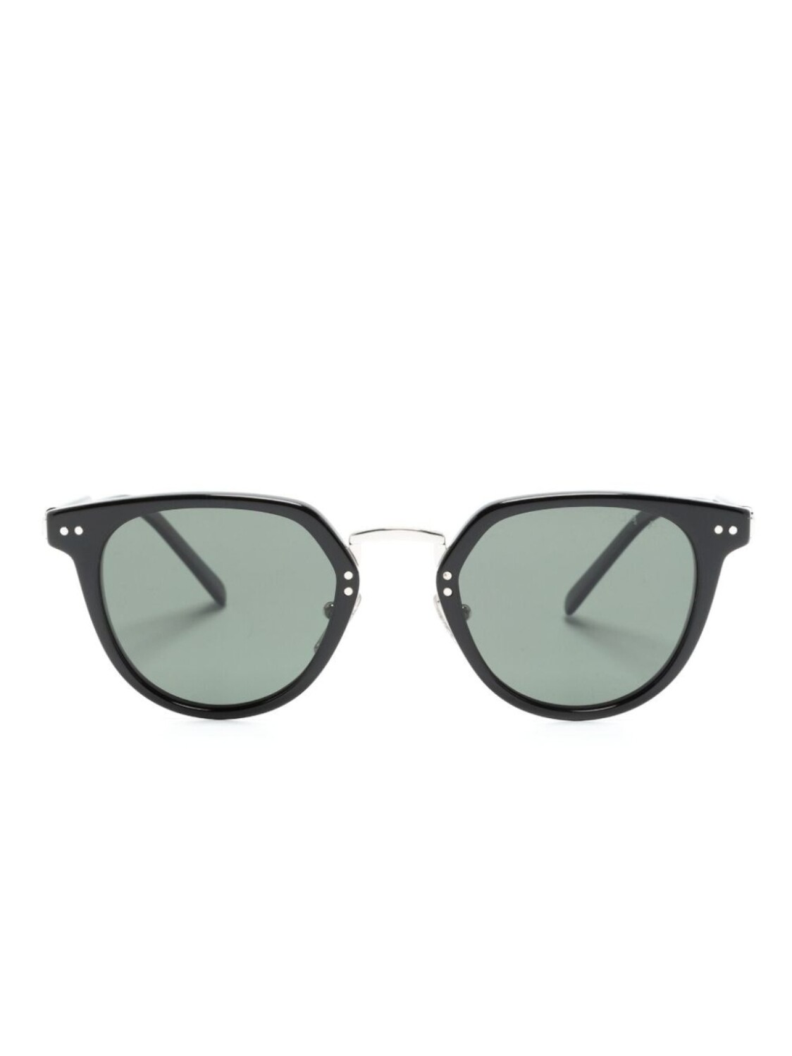 

Prada Eyewear солнцезащитные очки в круглой оправе, черный