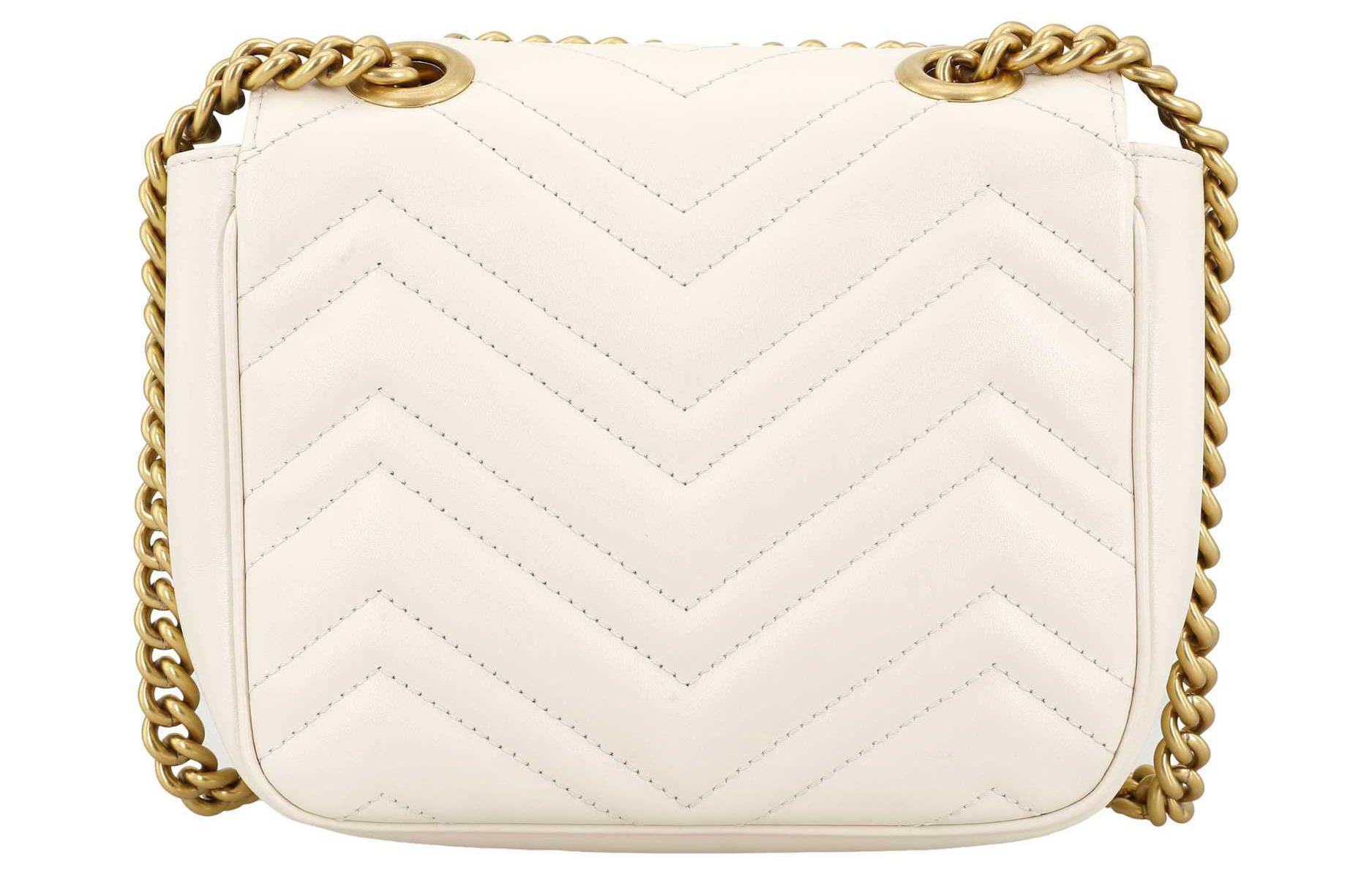 Женская сумка-мессенджер Marmont из натуральной кожи GUCCI — фото 4