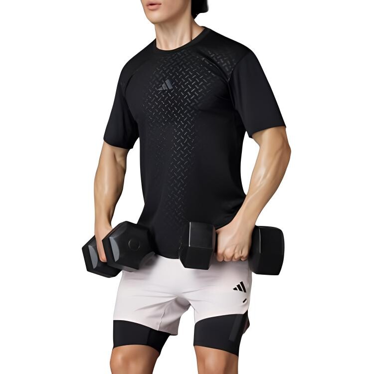 Футболка Adidas черная — фото 3