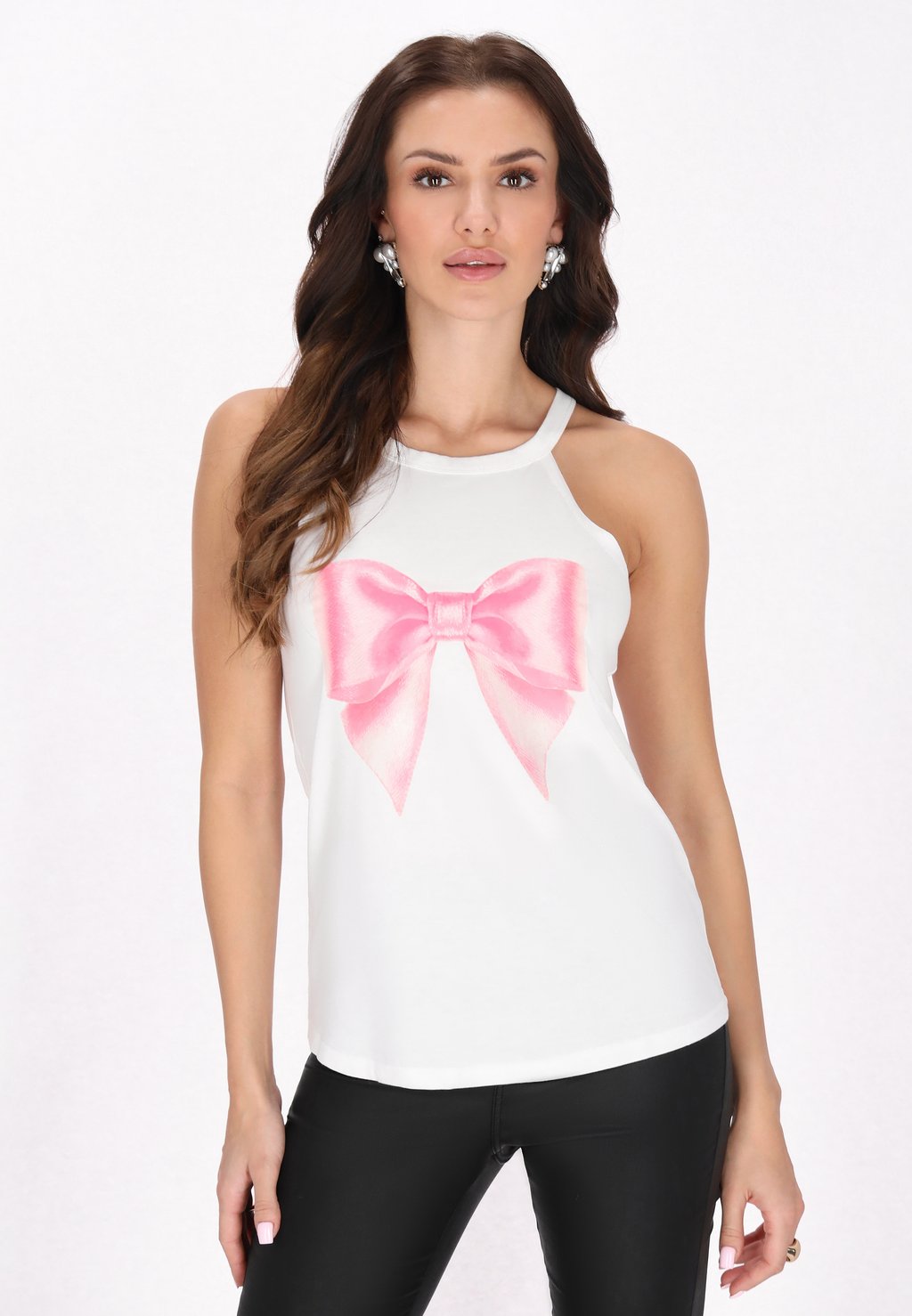 

Топ Print T-shirt faina, белый
