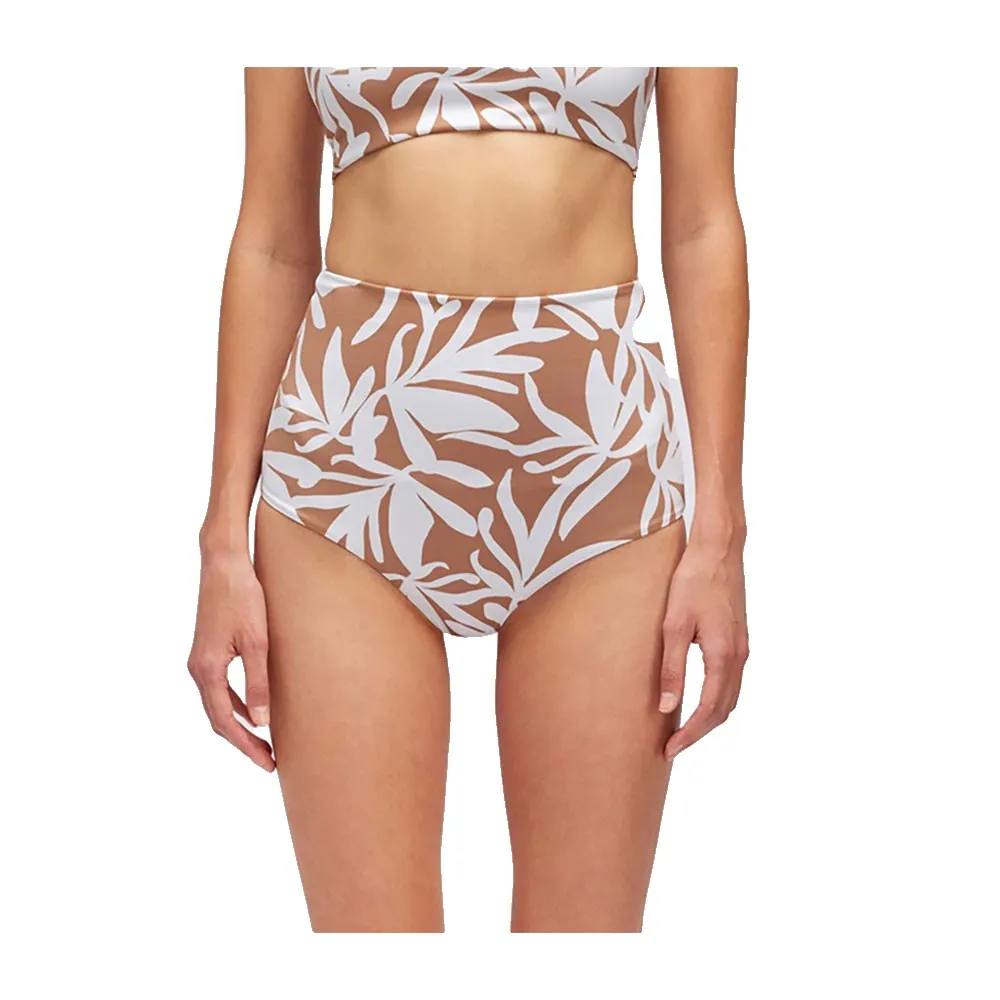 

Низ бикини Sundek Cleo optic flower high waist brief, коричневый