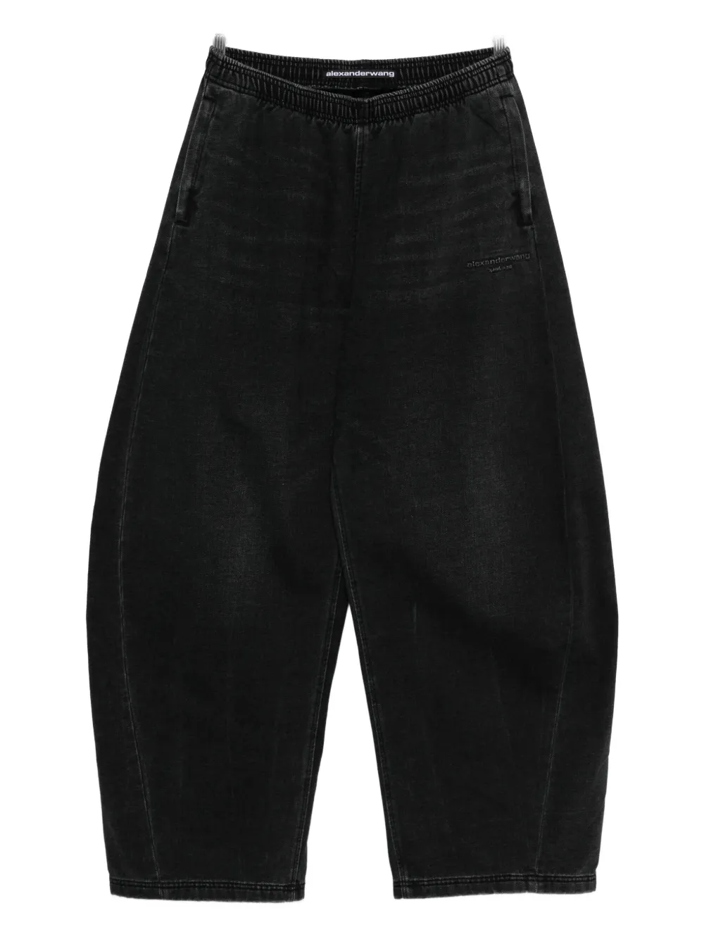

Широкие брюки на эластичном поясе Alexander Wang, черный