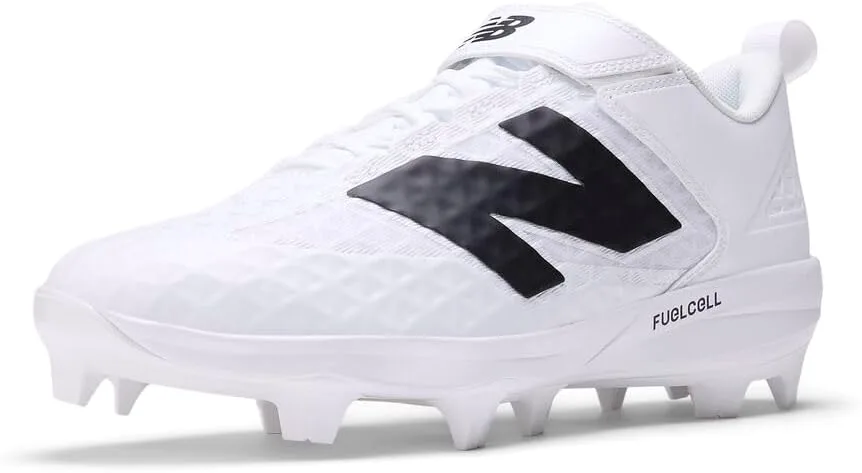Бейсбольные кроссовки New Balance Men's FuelCell 4040 V8 с формованной подошвой, белый/черный