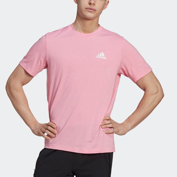 Футболка Adidas Aeroready Designed to Move Feelready Sport Tee 'Pink', розовый — фото 2