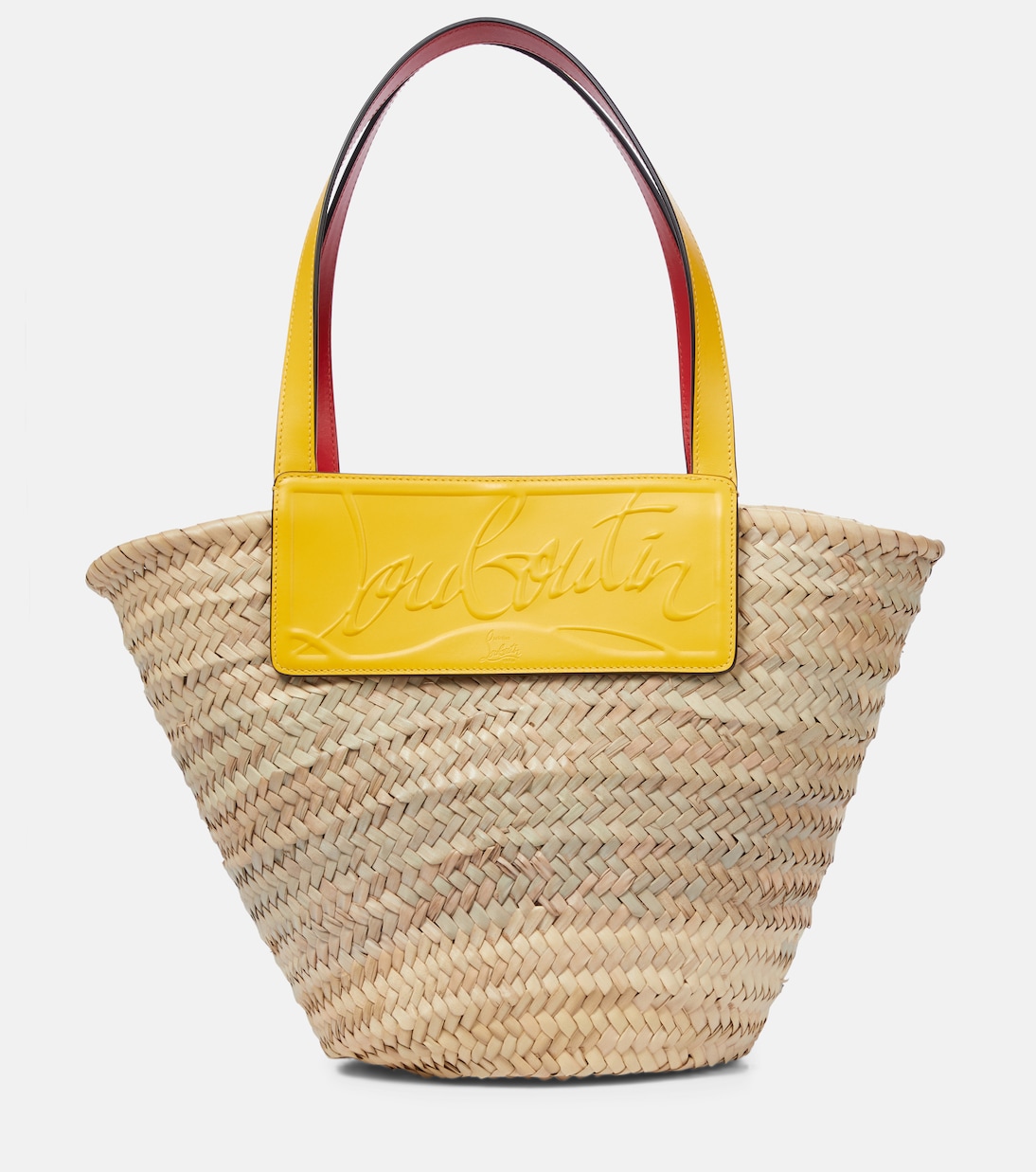 

Плетеная сумка Loubishore Christian Louboutin, Naturel/Banana