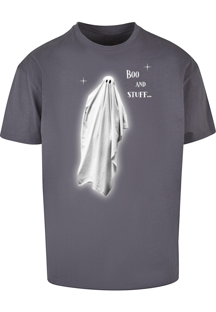 

Рубашка Merchcode Halloween - Boo And Stuff, цвет Greige/Dark grey
