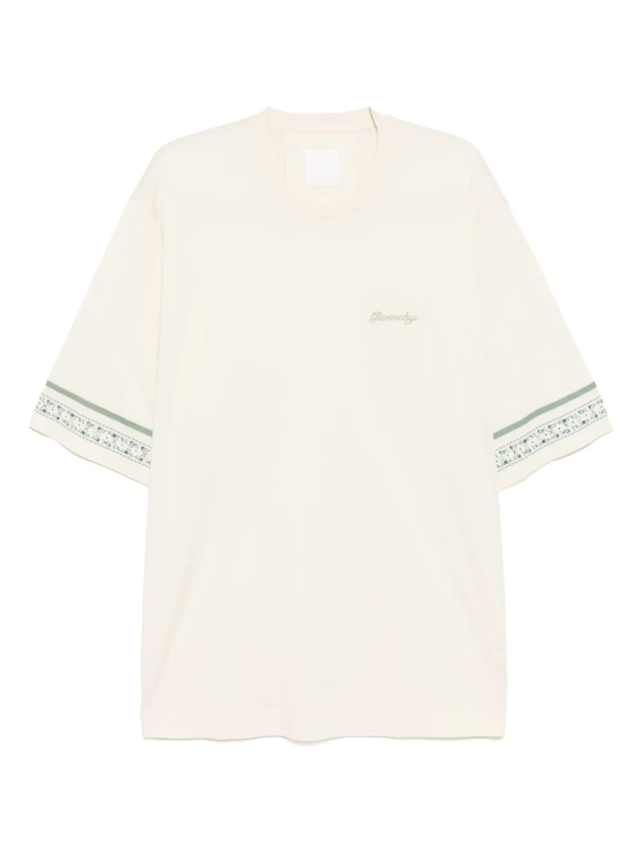 

Футболка с вышитым логотипом Givenchy, нейтральный