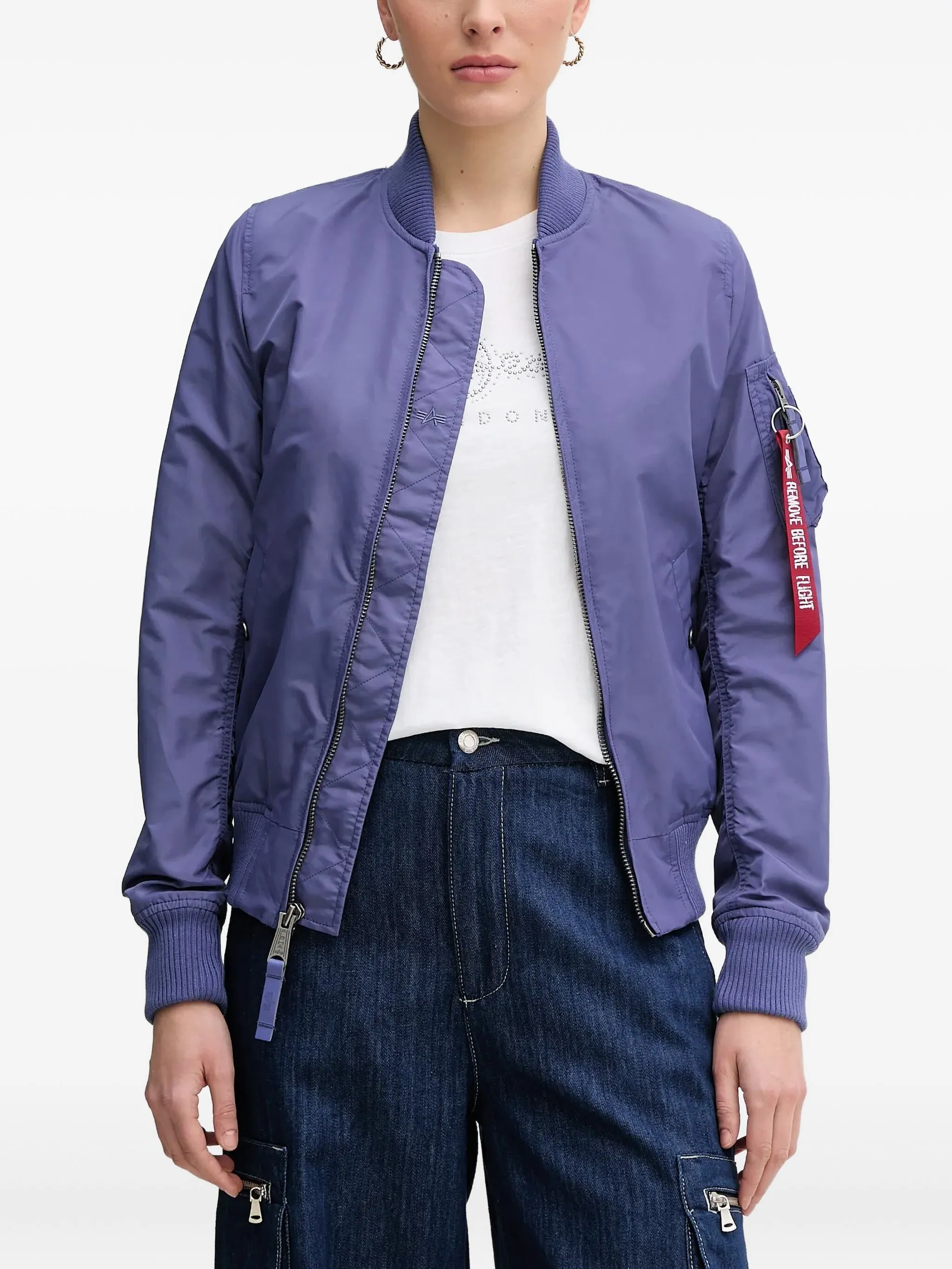 

Бомбер MA-1 Alpha Industries, фиолетовый