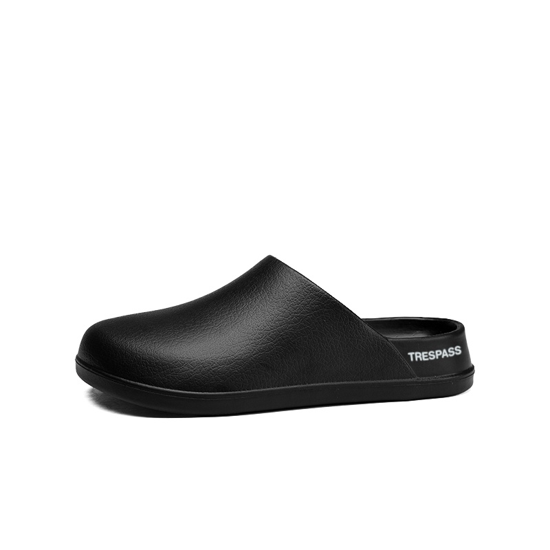 

TRESPASS Резиновая подошва бесшумные устойчивые к запаху износостойкие нескользящие закрытые тапочки унисекс черные, цвет Black