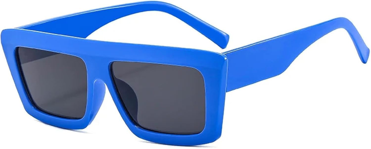 

Модные солнцезащитные очки в крупной оправе для женщин и мужчин, трендовые, роскошные, для уличной фотографии и активного отдыха, солнцезащитные очки UV400 TKKTLLT, Blue Gray