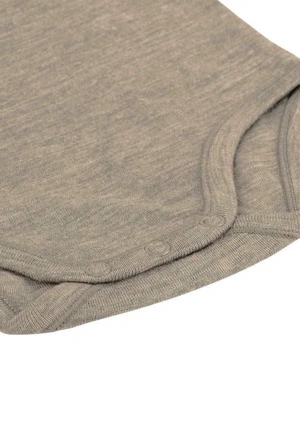 Комбинезон Normani Outdoor Sports Merino winter langarm body strampler mit knopf bodysuit einteiler 100 % merinowolle body, бежевый — фото 4