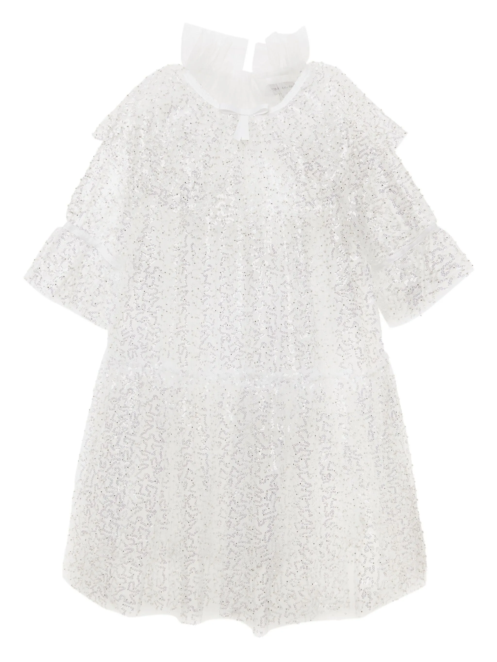 

Платье с пайетками Bcbg Kids, белый
