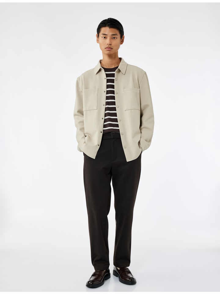 

KOTON Рубашки с длинными рукавами, бежевые