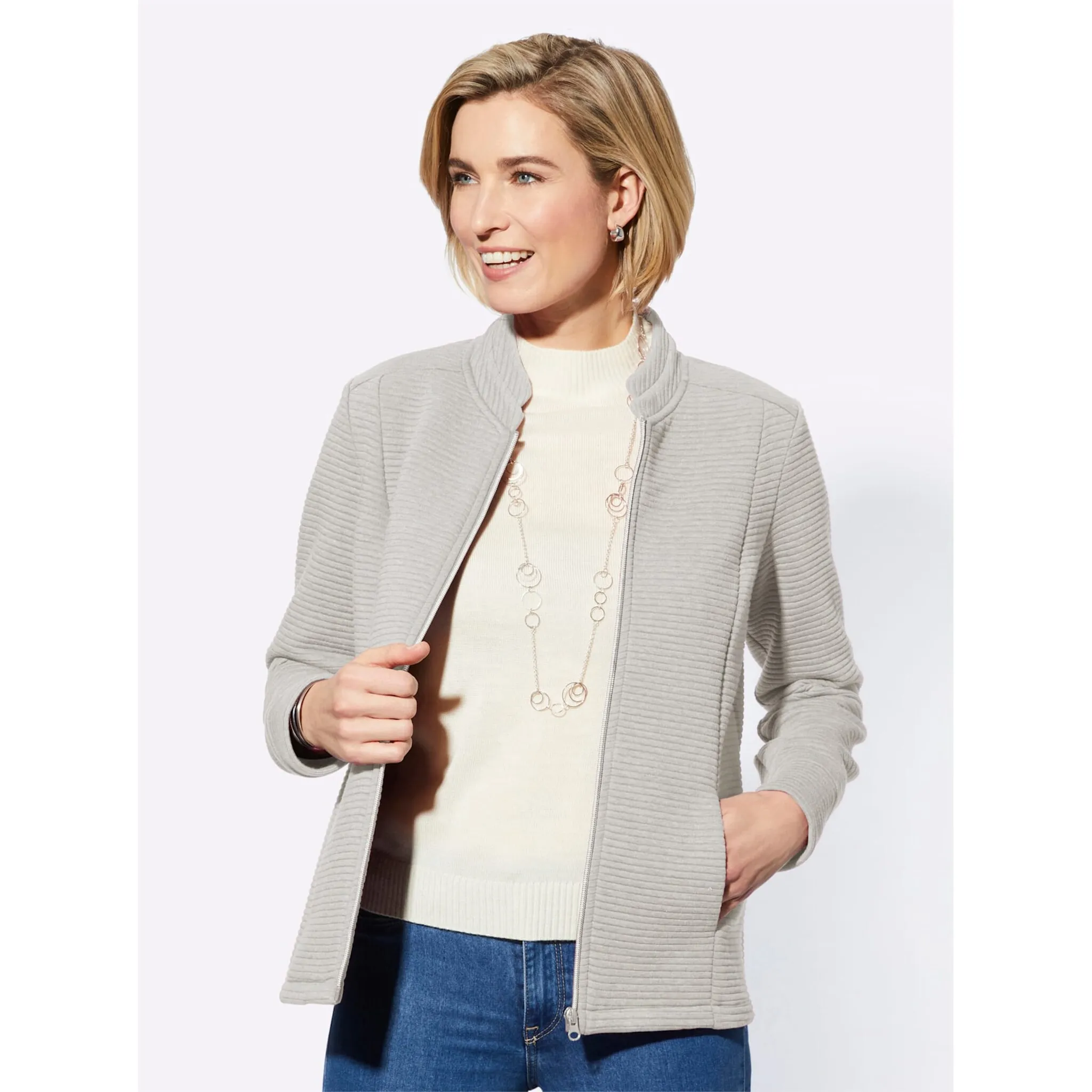 

Casual Looks Куртка-рубашка "Куртка-рубашка", цвет Hellgrau-Meliert