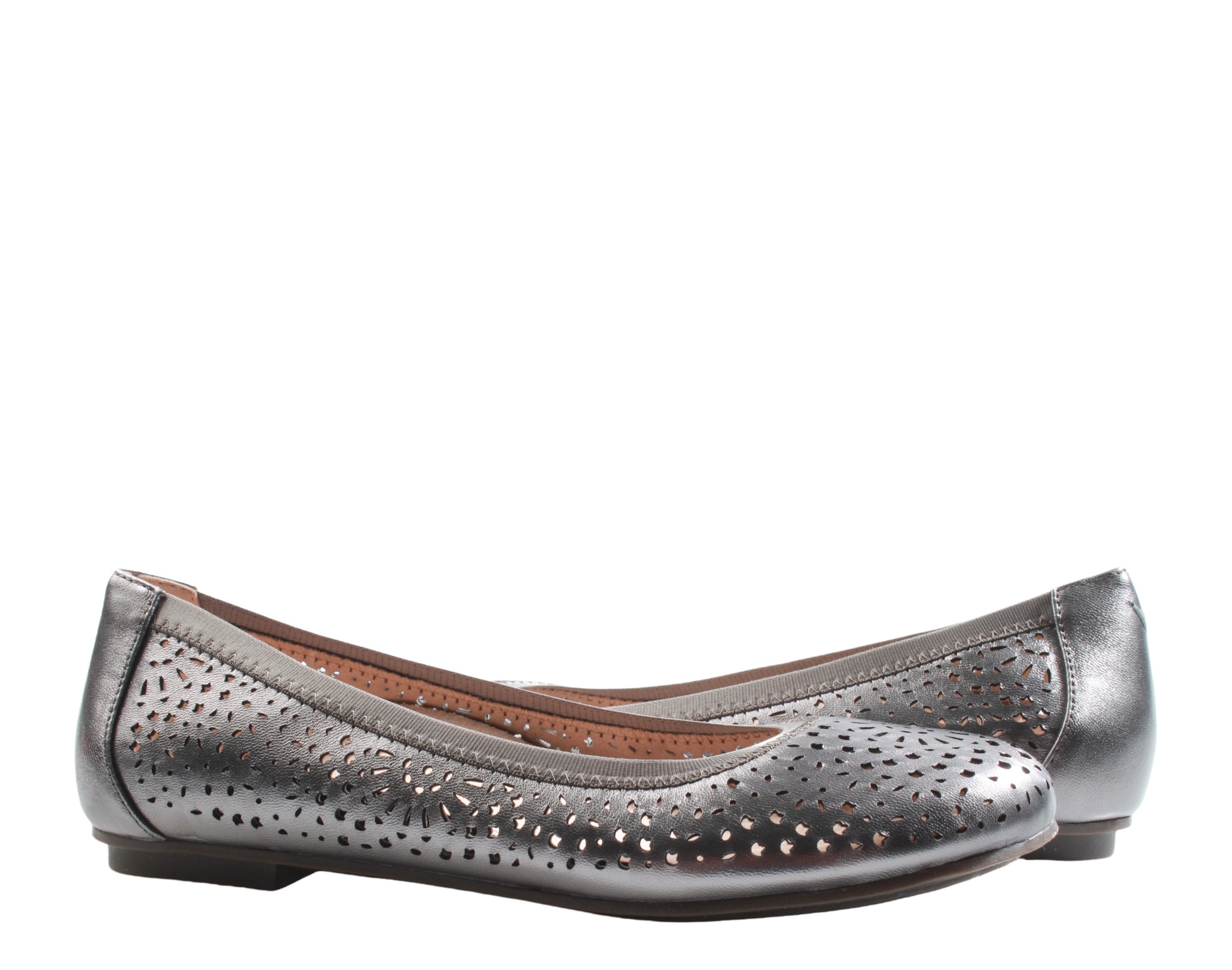 Женские балетки Vionic Robyn Pewter Perf, серебряный