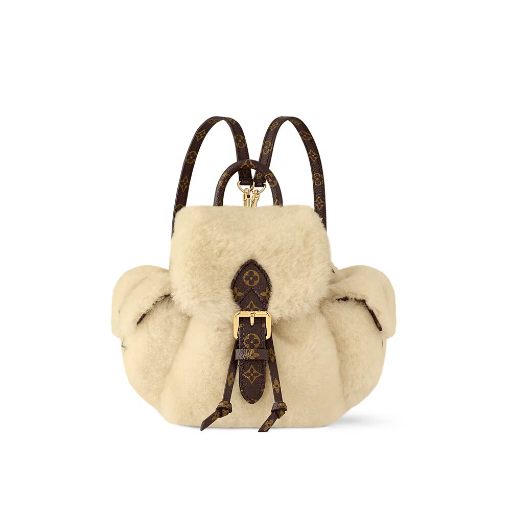 

Рюкзак Nano Teddy Louis Vuitton, бежевый