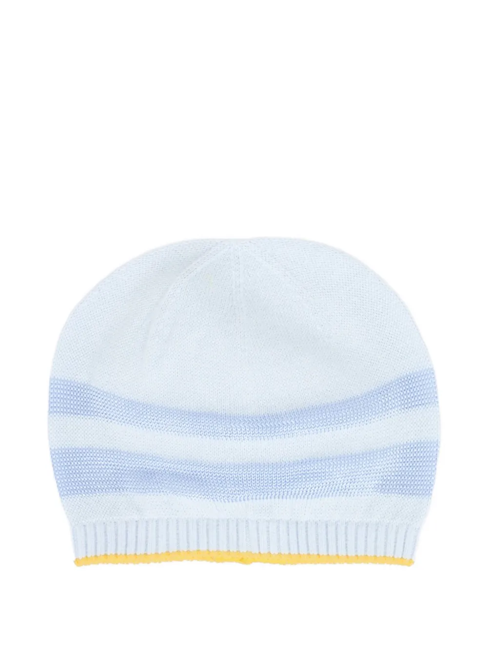 

Шерстяная шапка в рубчик с полосками Gensami kids, синий