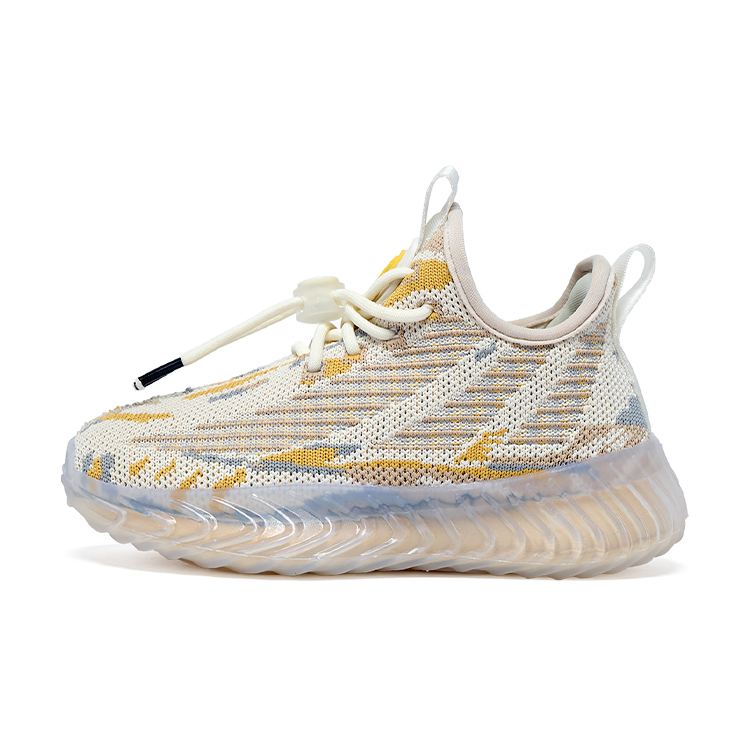 

Детские противоскользящие износостойкие дышащие легкие амортизирующие поддерживающие повседневные кроссовки Kids' Disney, бежевый/желтый