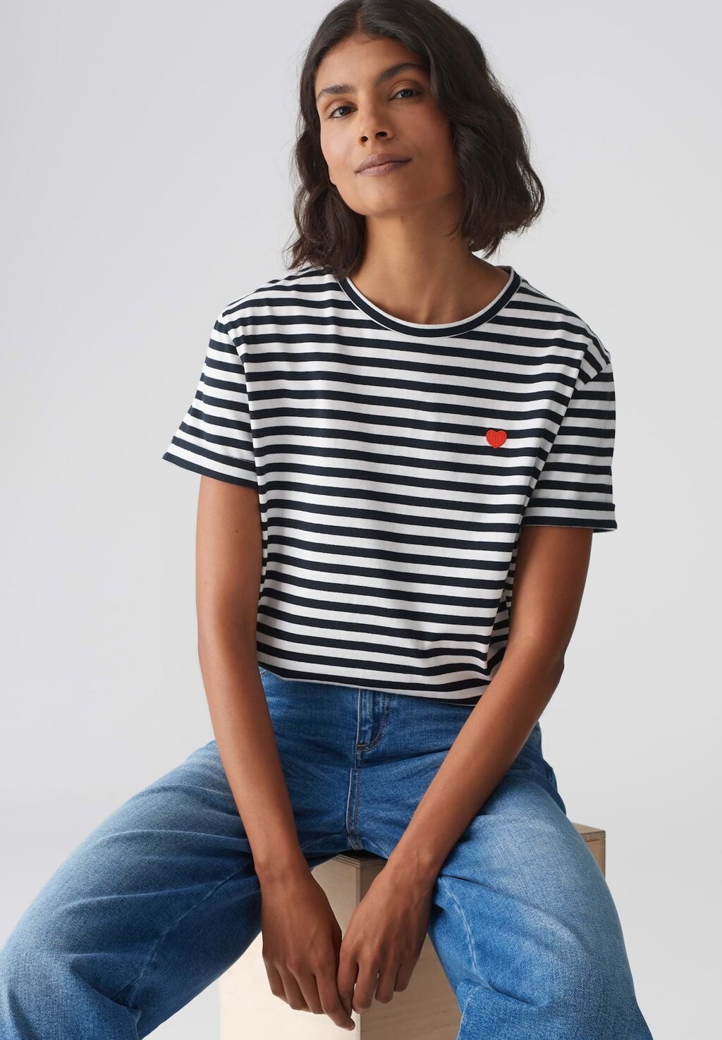 

Футболка с принтом KURZARM SERZ STRIPE Opus, синий