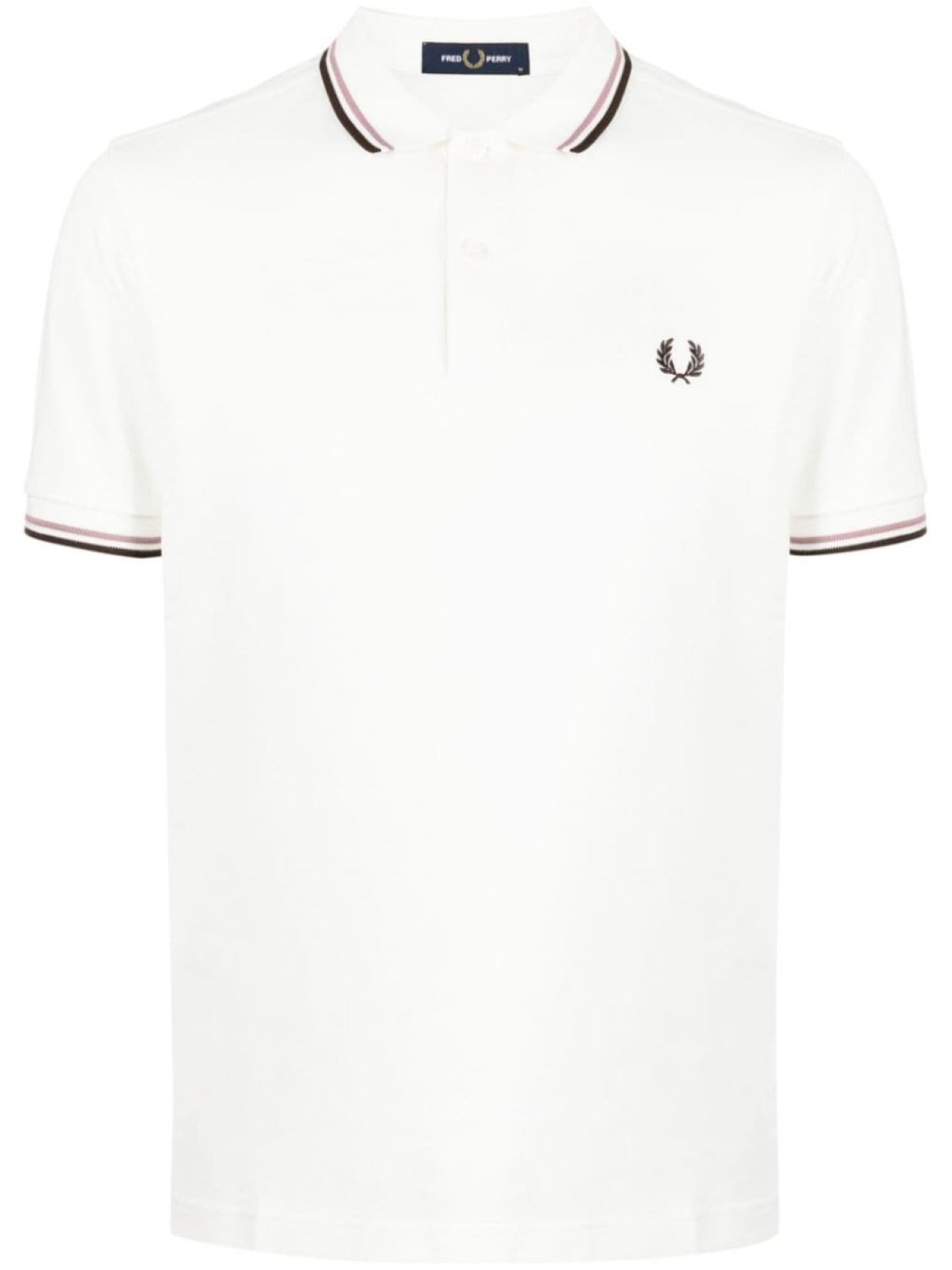 

Fred Perry рубашка поло Twin Tipped, белый