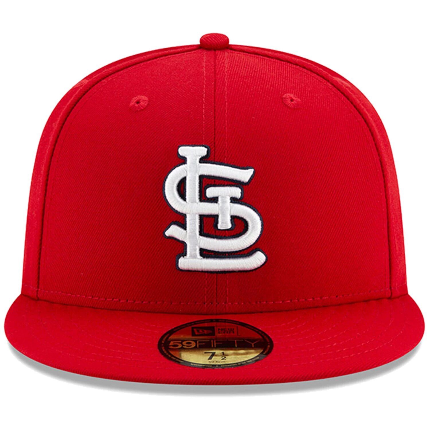 Мужская приталенная шляпа New Era St. Louis Cardinals Red On-Field Authentic Collection 59FIFTY — фото 2