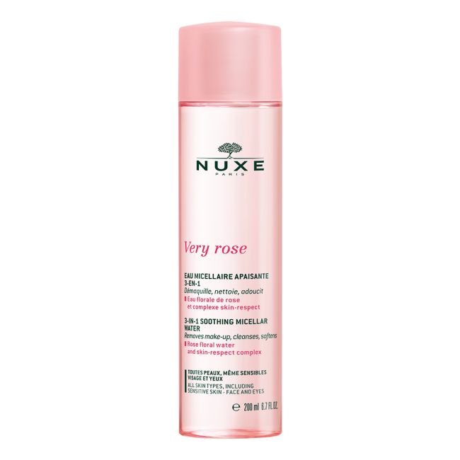

Nuxe very rose 3-в-1 успокаивающая мицеллярная вода, 200 мл
