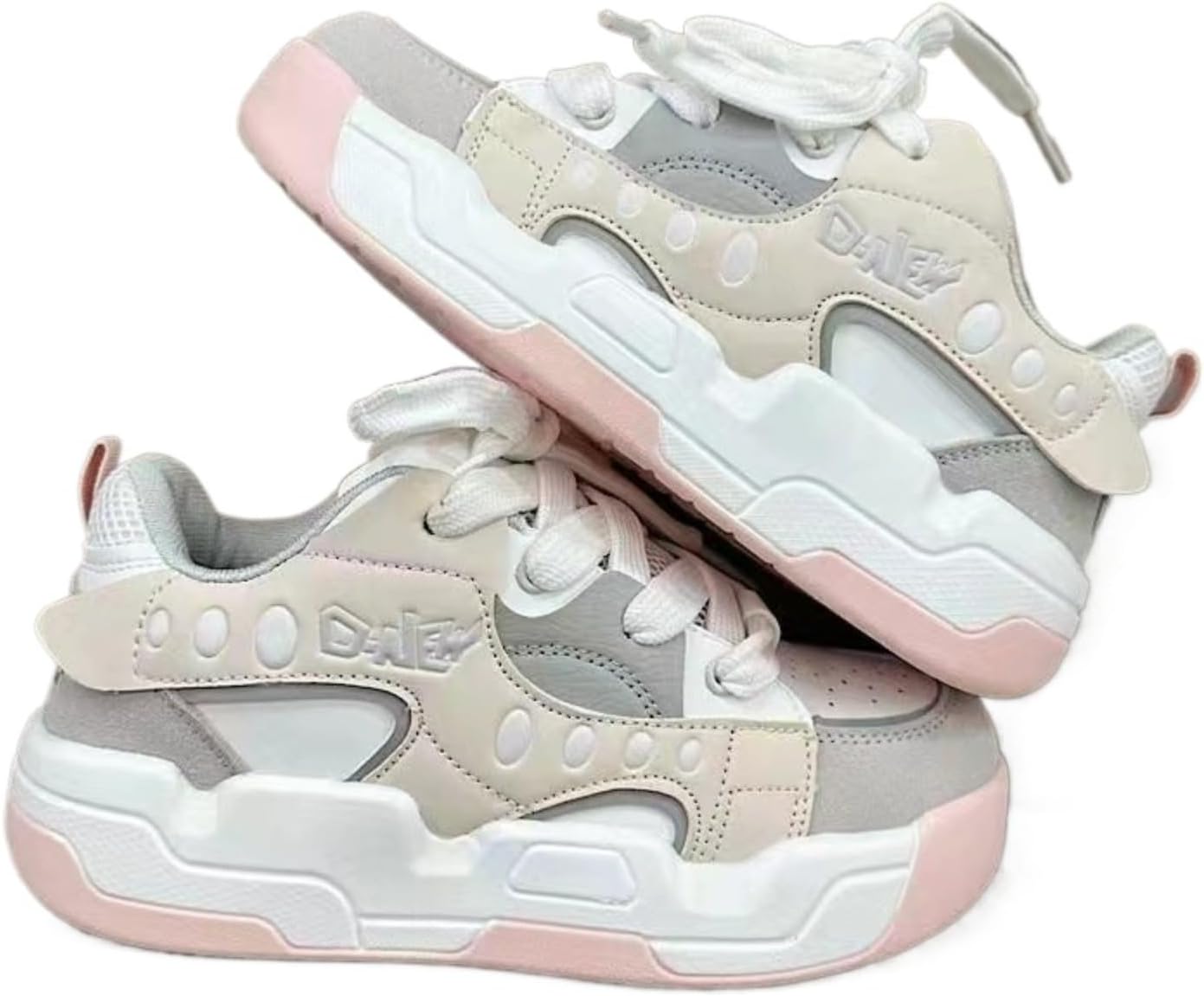 

Мужские модные кроссовки с массивной подошвой, повседневные шнурованные туфли на платформе, ретро стиль, белый цвет, удобная обувь для прогулок Azttoztto