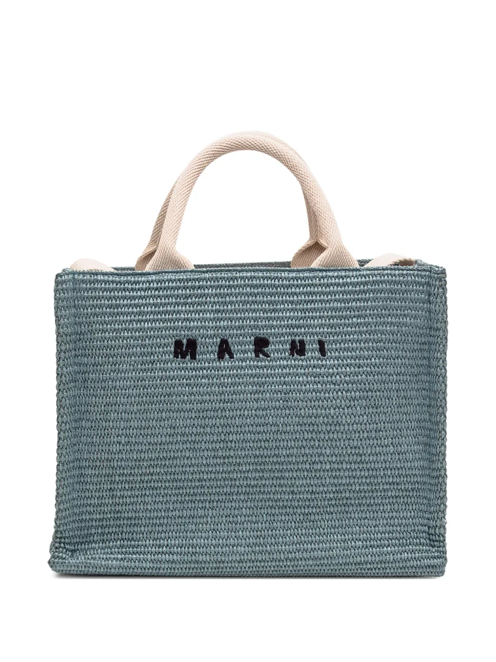 

Сумка-тоут с вышитым логотипом Marni, зеленый