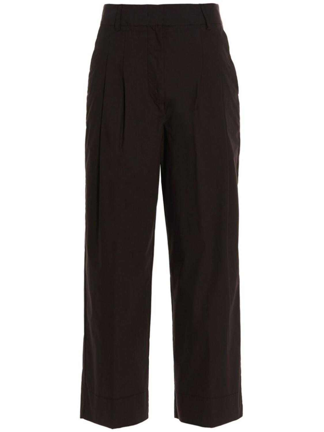 

Укороченные брюки из хлопка Nude, коричневый