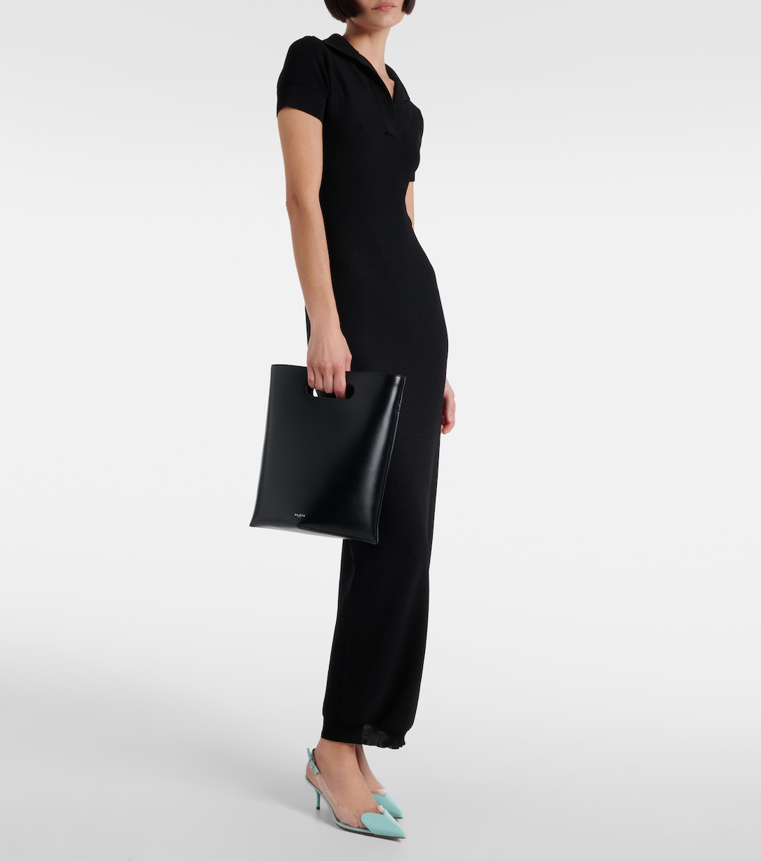 Туфли-лодочки Le Cœur из лаковой кожи и полиуретана на ремешке Alaïa, Lagon — фото 2