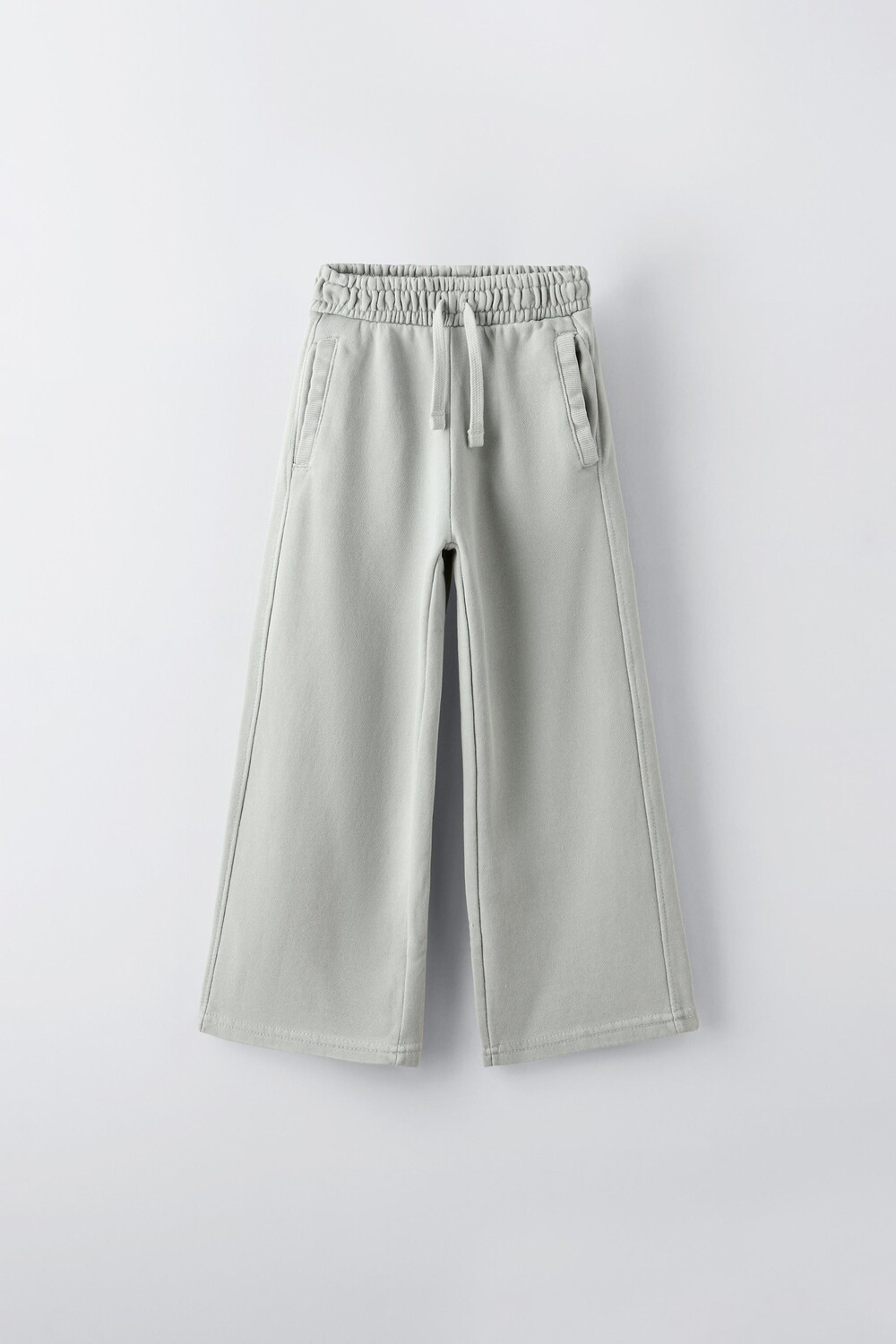 

Широкие брюки ZARA, цвет sage green